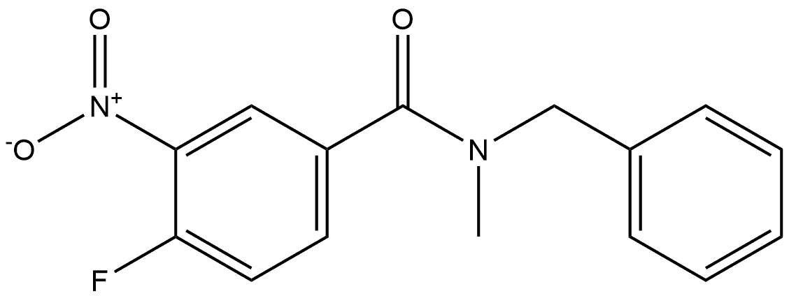 N-benzyl-4-fluoro-N-methyl-3-nitrobenzamide Structure