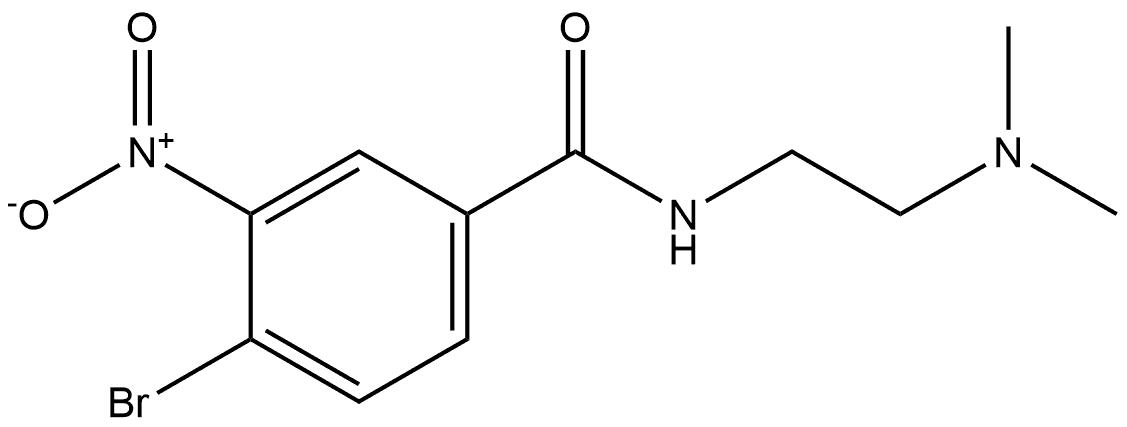 4-bromo-N-(2-(dimethylamino)ethyl)-3-nitrobenzamide Structure