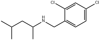 Benzenemethanamine, 2,4-dichloro-N-(1,3-dimethylbutyl)- Structure