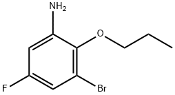 3-Bromo-5-fluoro-2-propoxyaniline Structure