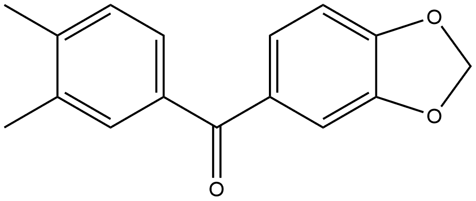 1,3-Benzodioxol-5-yl(3,4-dimethylphenyl)methanone Structure