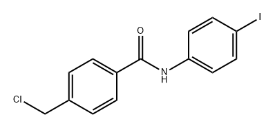 Benzamide, 4-(chloromethyl)-N-(4-iodophenyl)- Structure