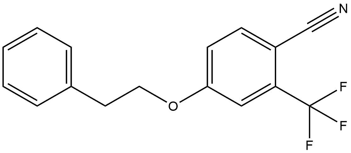 4-(2-Phenylethoxy)-2-(trifluoromethyl)benzonitrile Structure