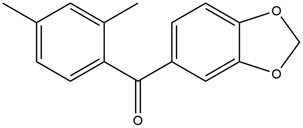 1,3-Benzodioxol-5-yl(2,4-dimethylphenyl)methanone Structure