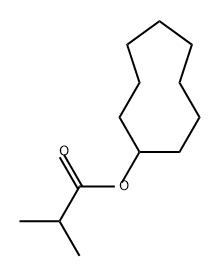 Propanoic acid, 2-methyl-, cyclononyl ester 구조식 이미지