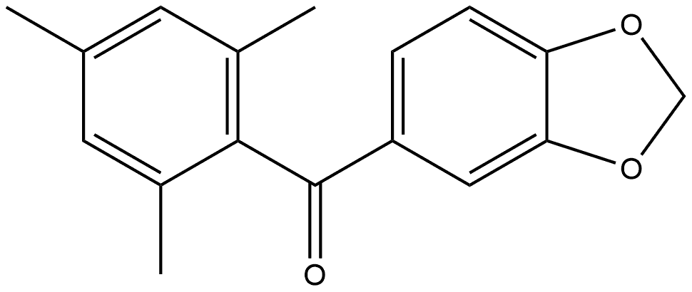 1,3-Benzodioxol-5-yl(2,4,6-trimethylphenyl)methanone Structure