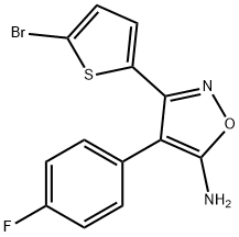 5-Isoxazolamine, 3-(5-bromo-2-thienyl)-4-(4-fluorophenyl)- Structure