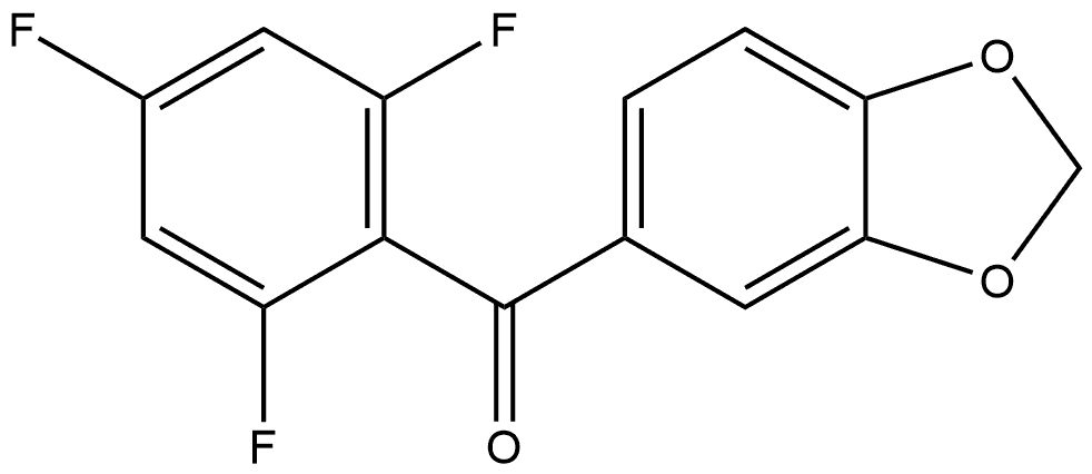 1,3-Benzodioxol-5-yl(2,4,6-trifluorophenyl)methanone Structure