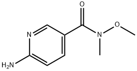 3-Pyridinecarboxamide, 6-amino-N-methoxy-N-methyl- Structure