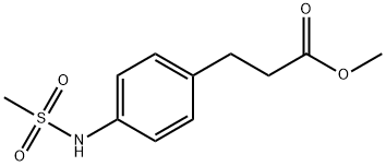 Benzenepropanoic acid, 4-[(methylsulfonyl)amino]-, methyl ester Structure