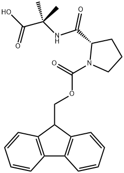 Alanine, N-[1-[(9H-fluoren-9-ylmethoxy)carbonyl]-L-prolyl]-2-methyl- (9CI) Structure