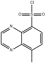 8-methylquinoxaline-5-sulfonyl chloride Structure