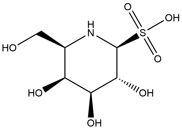2-Piperidinesulfonic acid, 3,4,5-trihydroxy-6-(hydroxymethyl)-, [2S-(2α,3β,4α,5α,6α)]- (9CI) Structure