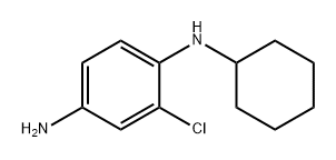 1,4-Benzenediamine, 2-chloro-N1-cyclohexyl- Structure