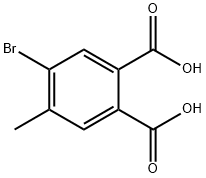 1,2-Benzenedicarboxylic acid, 4-bromo-5-methyl- 구조식 이미지