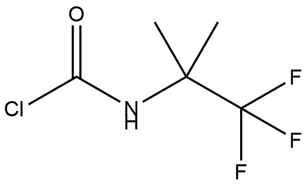 N-(1,1,1-trifluoro-2-methylpropan-2-yl)carbamoyl chloride Structure