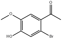 Ethanone, 1-(2-bromo-4-hydroxy-5-methoxyphenyl)- Structure