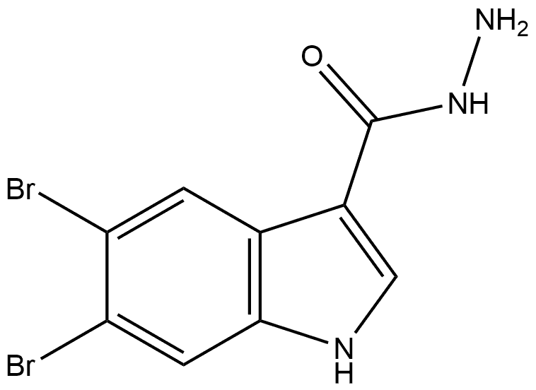 5,6-Dibromoindole-3-carbohydrazide Structure