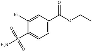 Benzoic acid, 4-(aminosulfonyl)-3-bromo-, ethyl ester Structure