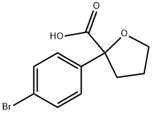 2-(4-Bromophenyl)tetrahydro-2-furancarboxylic acid 구조식 이미지