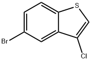 Benzo[b]thiophene, 5-bromo-3-chloro- Structure