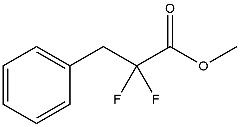 Benzenepropanoic acid, α,α-difluoro-, methyl ester Structure