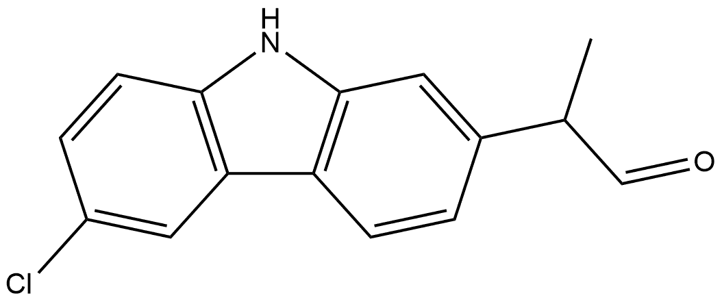 9H-Carbazole-2-acetaldehyde, 6-chloro-α-methyl- Structure