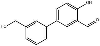 2-Formyl-4-(3-hydroxymethylphenyl)phenol Structure