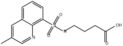 4-(3-methylquinoline-8-sulfonamido)butanoic acid Structure