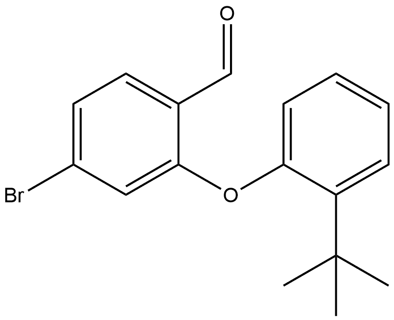 4-Bromo-2-[2-(1,1-dimethylethyl)phenoxy]benzaldehyde 구조식 이미지
