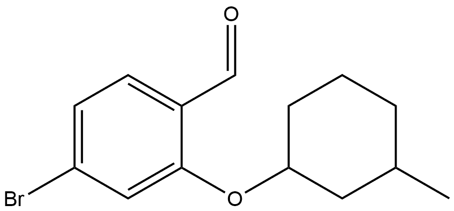 4-Bromo-2-[(3-methylcyclohexyl)oxy]benzaldehyde Structure