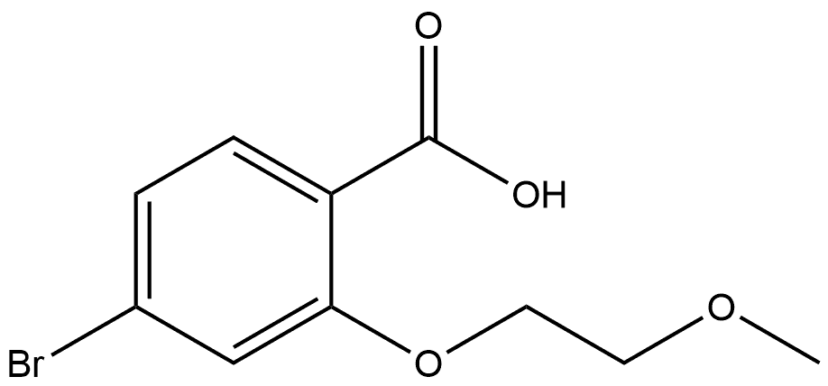 4-Bromo-2-(2-methoxyethoxy)benzoic acid Structure