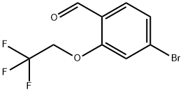 Benzaldehyde, 4-bromo-2-(2,2,2-trifluoroethoxy)- Structure