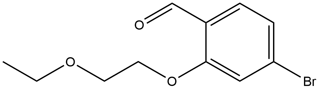 Benzaldehyde, 4-bromo-2-(2-ethoxyethoxy)- Structure