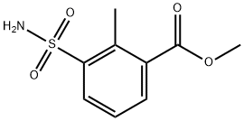 Benzoic acid, 3-(aminosulfonyl)-2-methyl-, methyl ester Structure