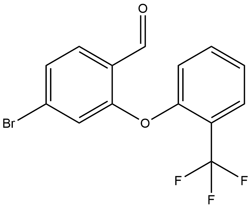 4-Bromo-2-[2-(trifluoromethyl)phenoxy]benzaldehyde Structure