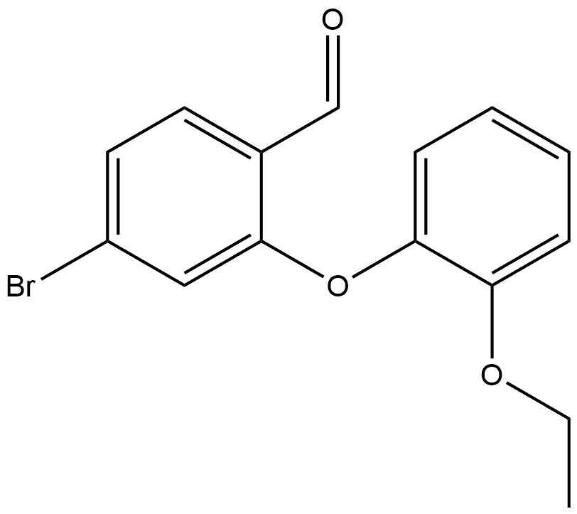 4-Bromo-2-(2-ethoxyphenoxy)benzaldehyde Structure