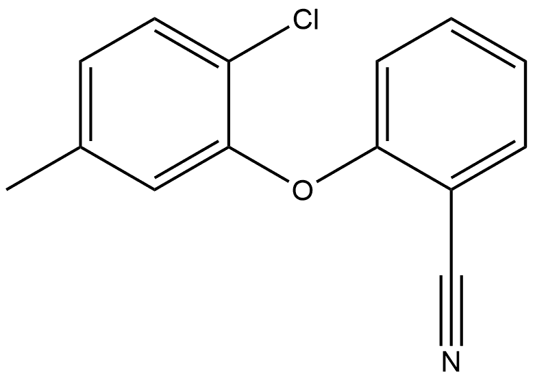 2-(2-Chloro-5-methylphenoxy)benzonitrile Structure