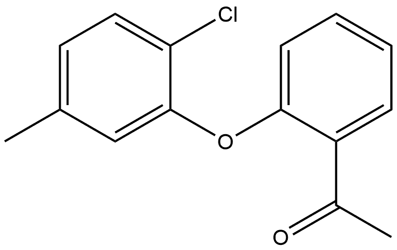 1-[2-(2-Chloro-5-methylphenoxy)phenyl]ethanone Structure