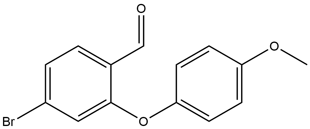 4-Bromo-2-(4-methoxyphenoxy)benzaldehyde Structure