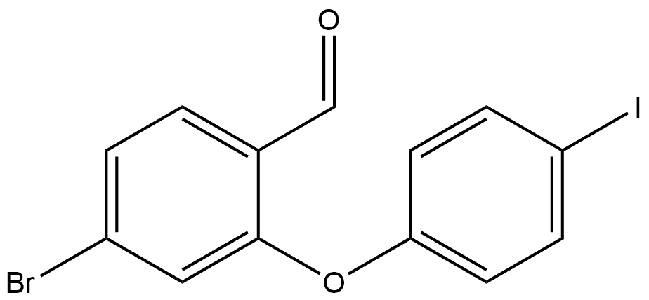 4-Bromo-2-(4-iodophenoxy)benzaldehyde Structure