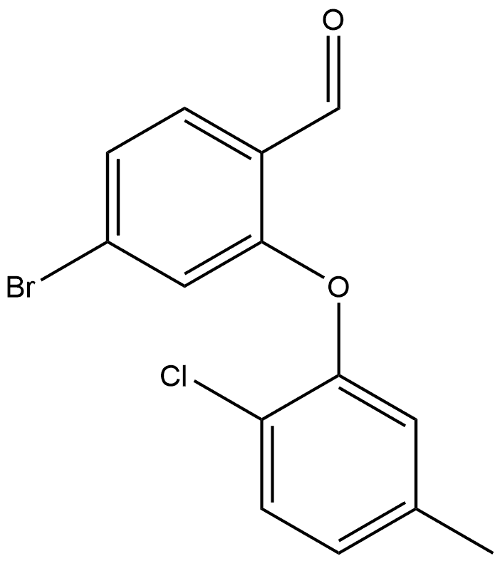 4-Bromo-2-(2-chloro-5-methylphenoxy)benzaldehyde Structure