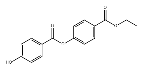 Benzoic acid, 4-hydroxy-, 4-(ethoxycarbonyl)phenyl ester Structure