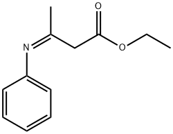 Butanoic acid, 3-(phenylimino)-, ethyl ester, (3Z)- Structure