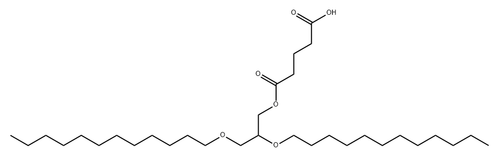 Pentanedioic acid, 1-[2,3-bis(dodecyloxy)propyl] ester Structure