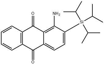 1-Amino-2-(triisopropylsilyl)anthracene-9,10-dione Structure
