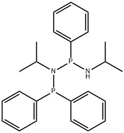 Phosphonous diamide, N-(diphenylphosphino)-N,N'-bis(1-methylethyl)-P-phenyl- Structure