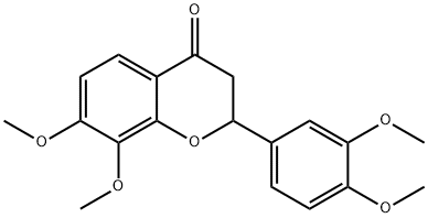 7,8,3‘,4'-tetramethoxyflavanone Structure