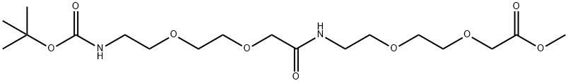 1-(1,1-Dimethylethyl) 19-methyl 10-oxo-5,8,14,17-tetraoxa-2,11-diazanonadecanedioate Structure