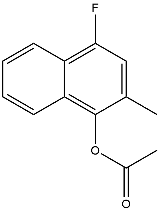 1-Naphthalenol, 4-fluoro-2-methyl-, 1-acetate Structure